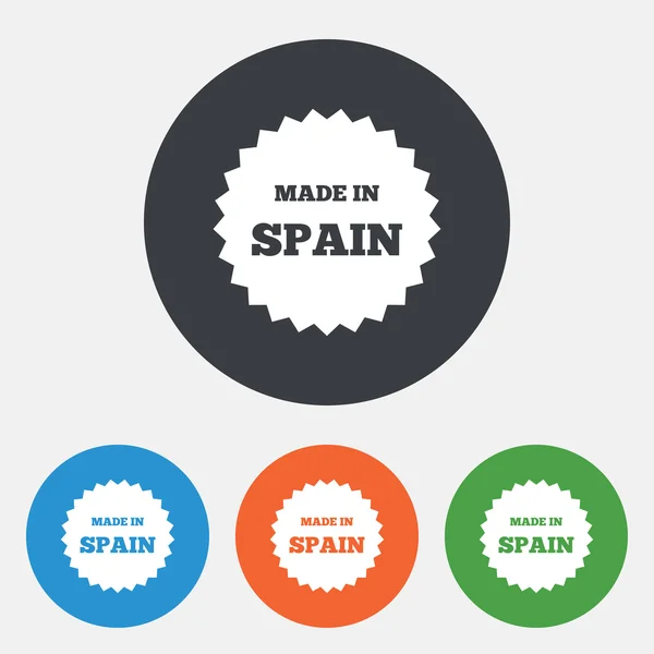 Ensemble d'icônes Made in Spain — Image vectorielle