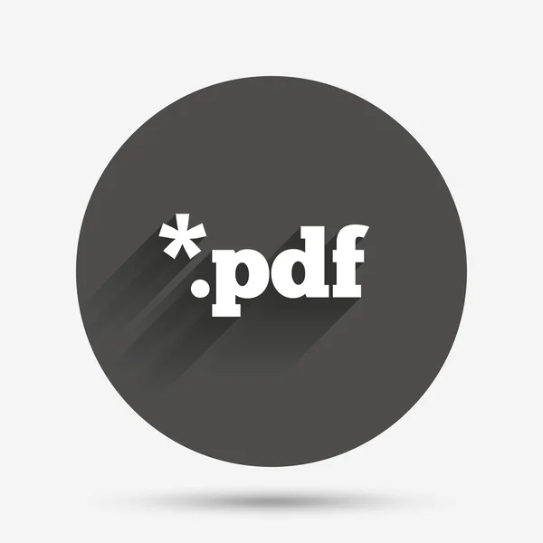 Pdf-Datei Dokument-Symbol. pdf-Taste herunterladen. — Stockvektor