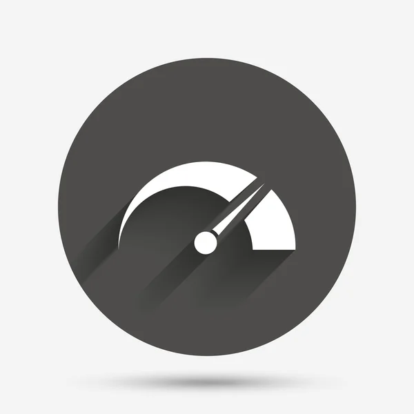 Signo de tacómetro icono . — Vector de stock