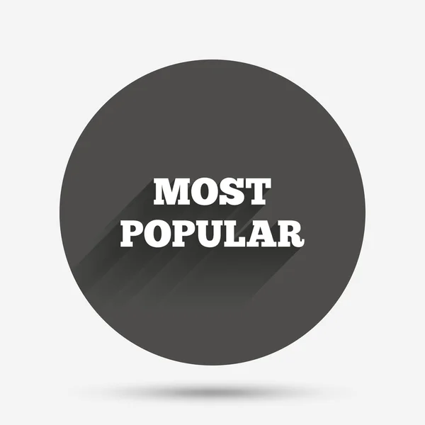 Meest populaire teken pictogram. bestseller symbool. — Stockvector