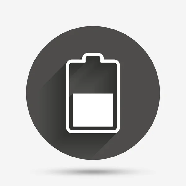 Panneau demi-niveau batterie — Image vectorielle