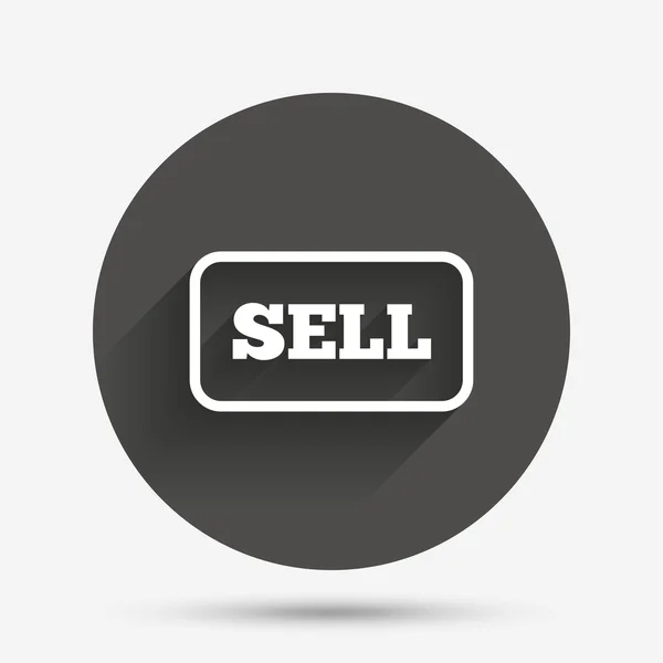 Zeichen verkaufen. Beitragszahlerbutton. — Stockvektor