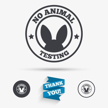 Hiçbir hayvan işareti simgeleri test. 