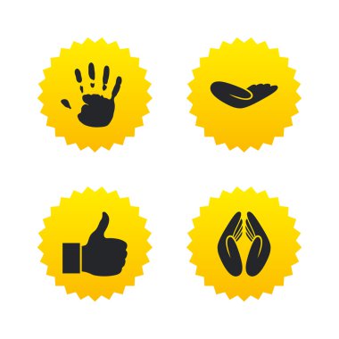 El hareketleri ve sigorta simgeleri.