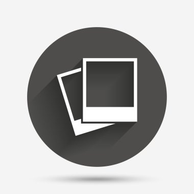 Fotoğraf çerçeveleri şablon simgesi.  