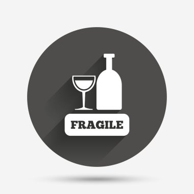 Kırılgan parsel simgesi.  