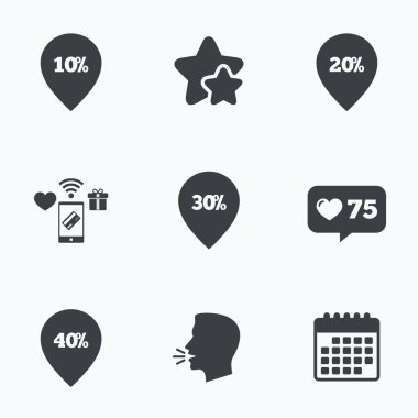 Satılık işaretçisini etiket simgeler.  