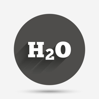 H2O Su formül simgesi. 