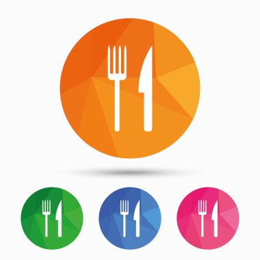 yer işareti simgesi. çatal simgesi. çatal ve bıçak.