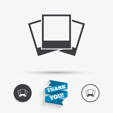 Fotoğraf çerçeveleri şablon simgeler