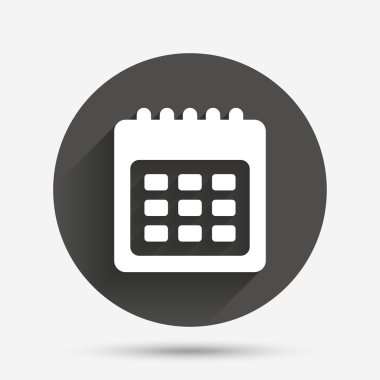 takvim işareti simgesi. Tarih veya olay hatırlatıcı.