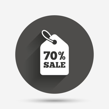 Satılık etiketi simgesi.