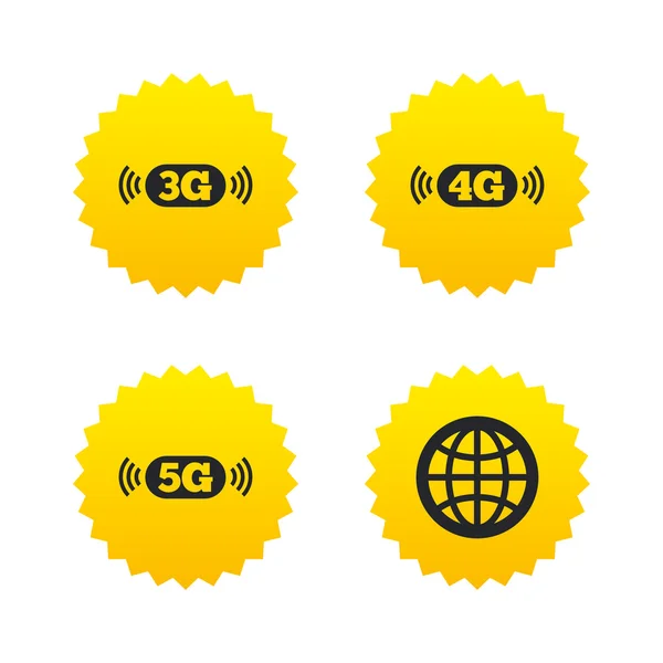 Mobiele telecommunicatie icons set — Stockvector