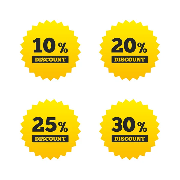 Sale discount icons. — Stock Vector
