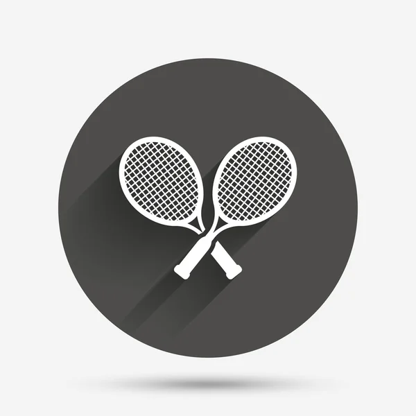 Tennis rackets sign — Stock Vector