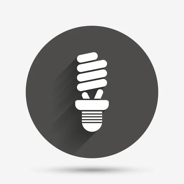 Fluorescent lamp bulb sign icon — Stock Vector