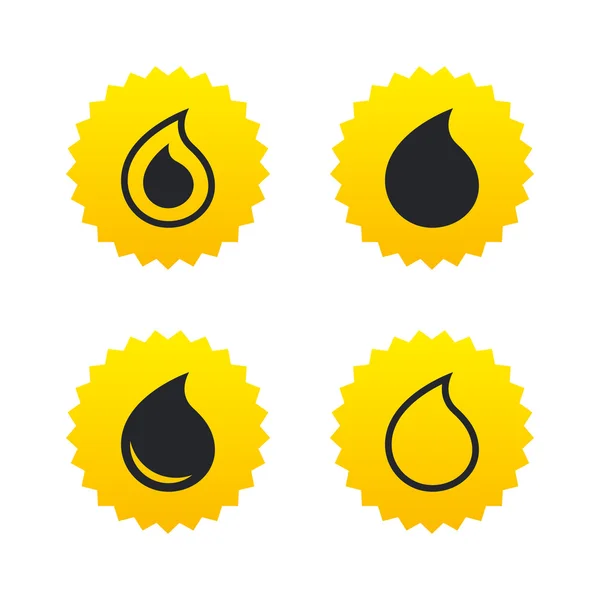 Water drop icons. — Stock Vector