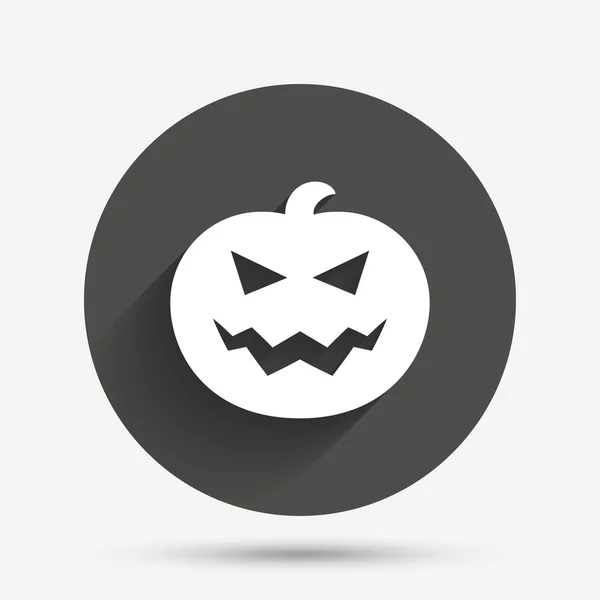 Icône signe citrouille Halloween . — Image vectorielle