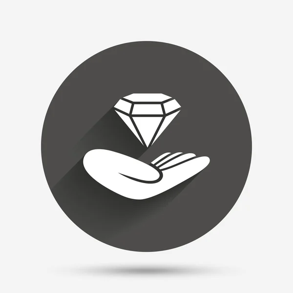 Jewelry insurance icon — Stock Vector
