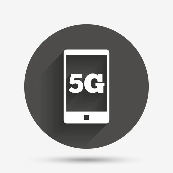 5G Icono de tecnología de telecomunicaciones móviles — Archivo Imágenes Vectoriales