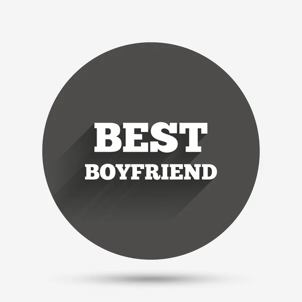 Best boyfriend sign icon. — Stock Vector