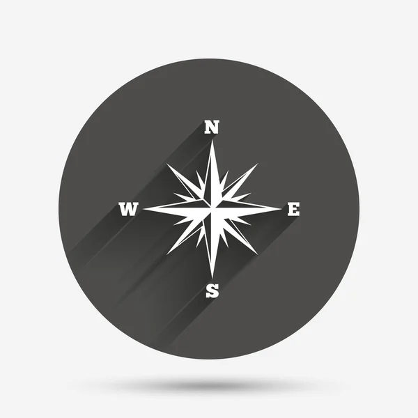 Compass sign icon. — Stock Vector