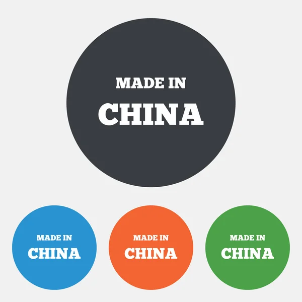 Fabriqué en Chine icônes — Image vectorielle