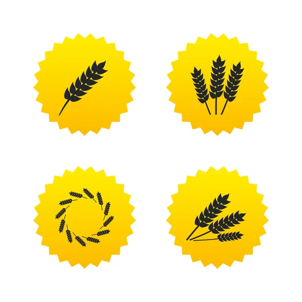 Сельскохозяйственные иконы. Безглютеновые символы . — стоковый вектор