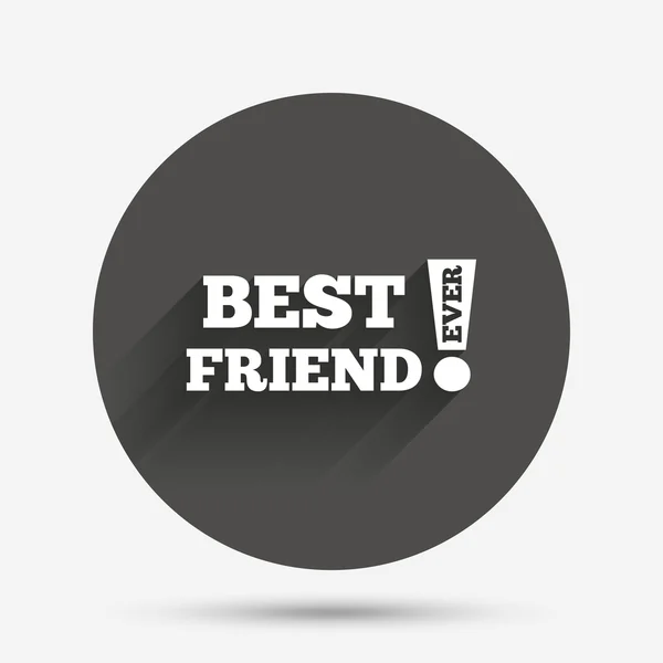 Best friend ever sign icon — Stock Vector