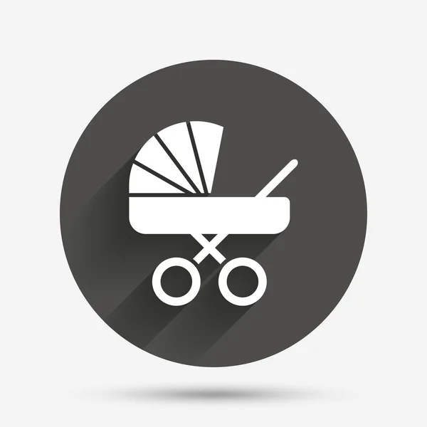 Baby pram stroller sign icon. Baby buggy symbol. — Stock Vector