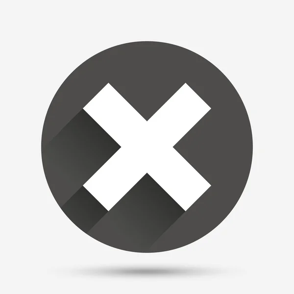 Delete sign icon. Remove button. — Stock Vector
