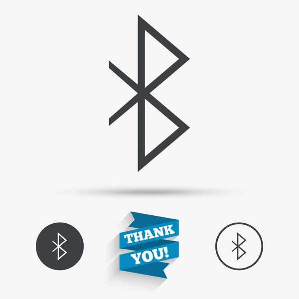 Bluetooth 記号アイコン。モバイル ネットワークの記号. — ストックベクタ