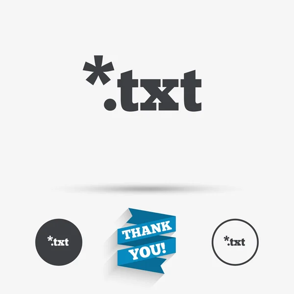 Textdatei-Symbol. txt doc button herunterladen. — Stockvektor