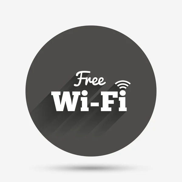 Assinatura wifi grátis. Símbolo Wifi . — Vetor de Stock