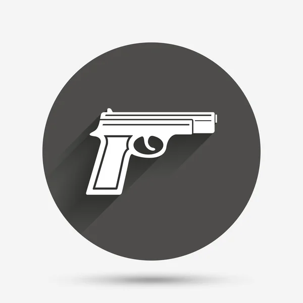 Gun, weapon icon. — Stock Vector