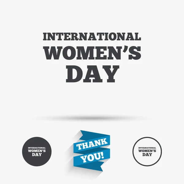 8 марта Знак Международного женского дня . — стоковый вектор