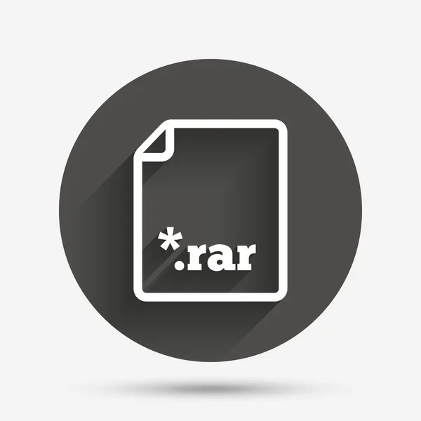 Archive file icon. Download RAR button. — Stock Vector