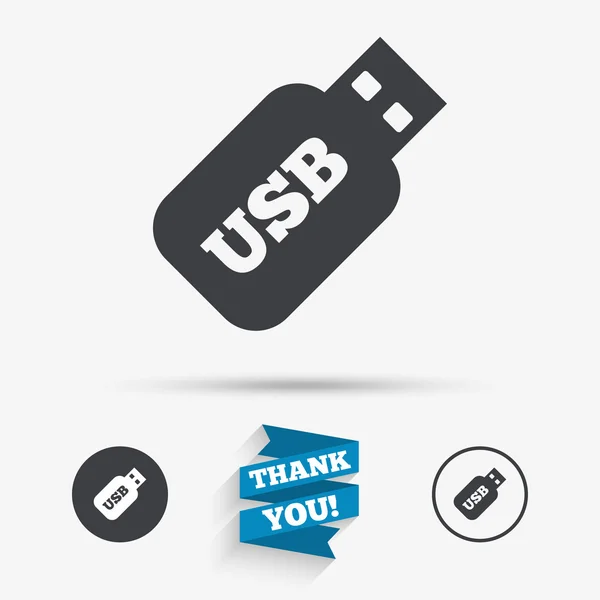 Значок USB-накопичувача . — стоковий вектор