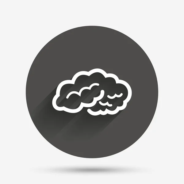 Icono de signo cerebral. Inteligente mente inteligente . — Vector de stock