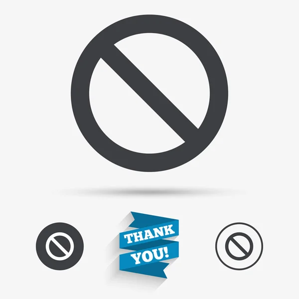 Blacklist sign icons. User not allowed symbols. — Stock Vector