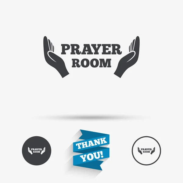 Prayer room icons set