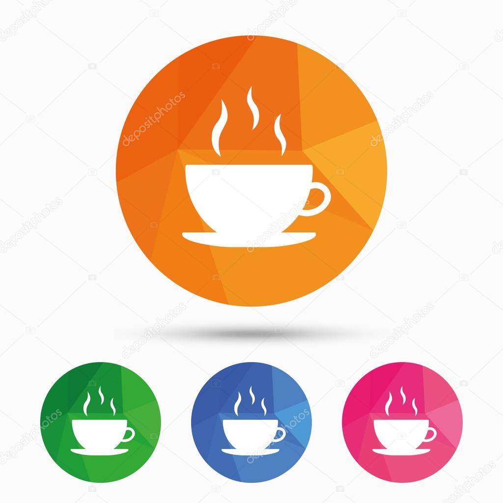 Coffee cup, Hot drinks icons