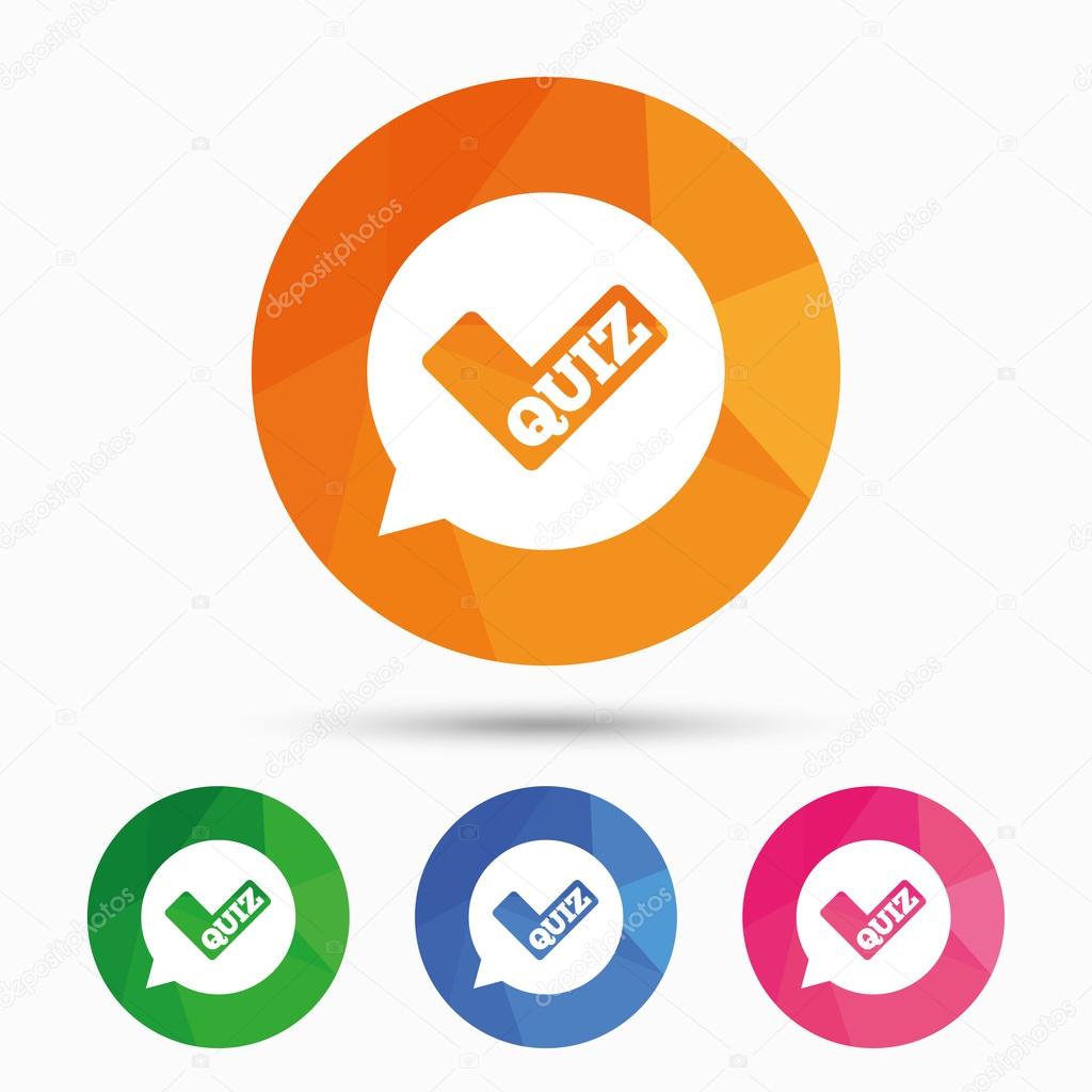 Quiz, Questions and answers game icon Stock Vector by ©Blankstock 120173460