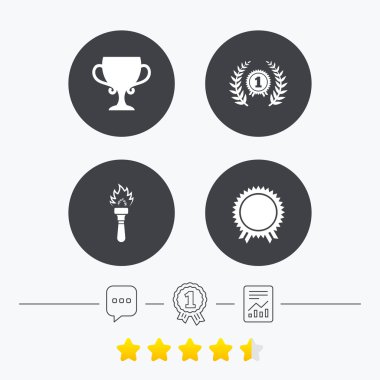 Birincilik Ödülü Kupası simgeler.