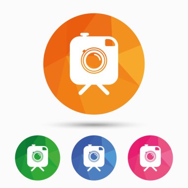 Yenilikçi fotoğraf kamera işareti 