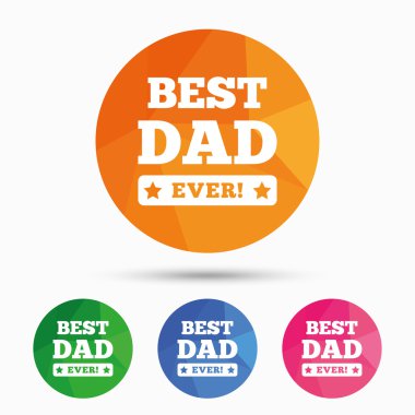 iyi bir baba hiç simge imzala. ödül sembolü.