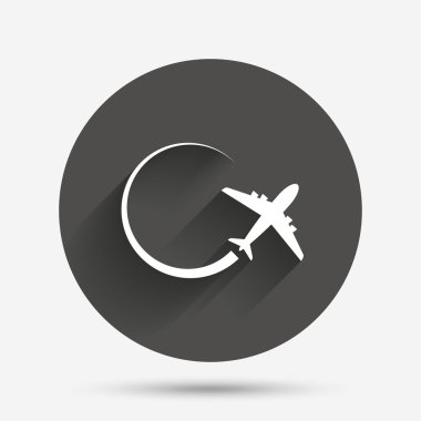 uçak işareti simgesi.  