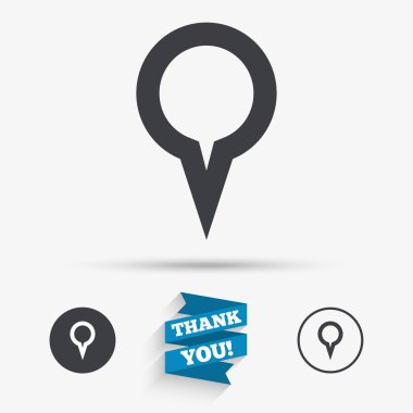 Harita işaretçi işareti simgesi