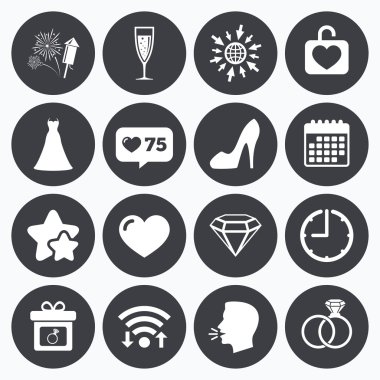 Düğün, nişan simgeler. 