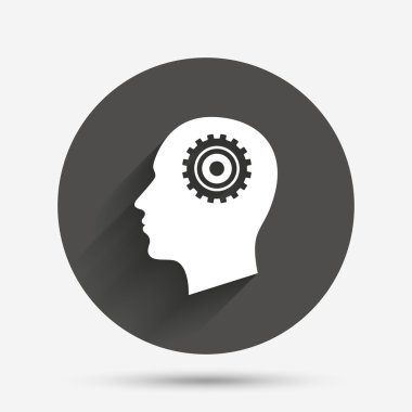 Dişli işareti simgesiyle baş. 